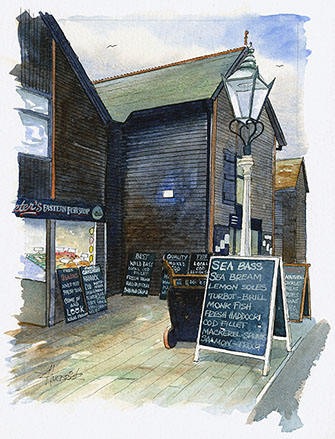 Fresh Today original watercolour by Huldrick