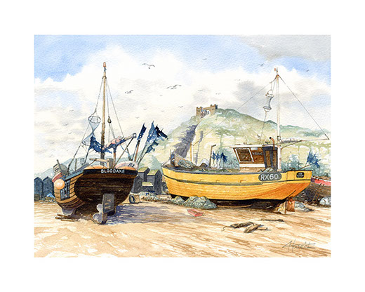Limited edition print of Hastings by Huldrick.