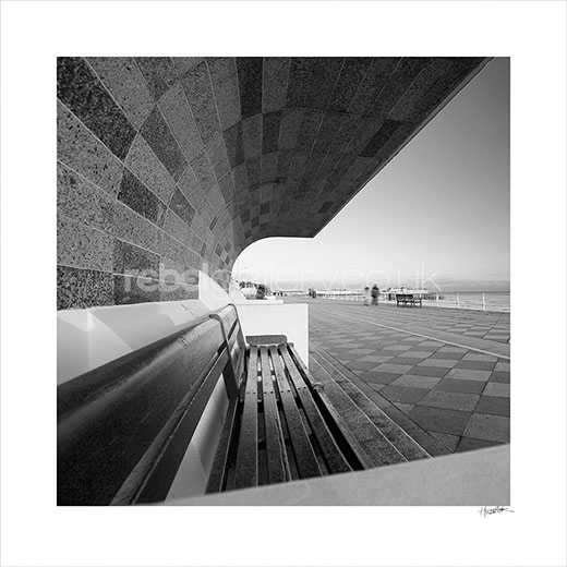 Photograph of Seafront Promenade Shelter. St.Leonards-on-Sea by Hastings Photographer Jon "Huldrick' Wilhelm.