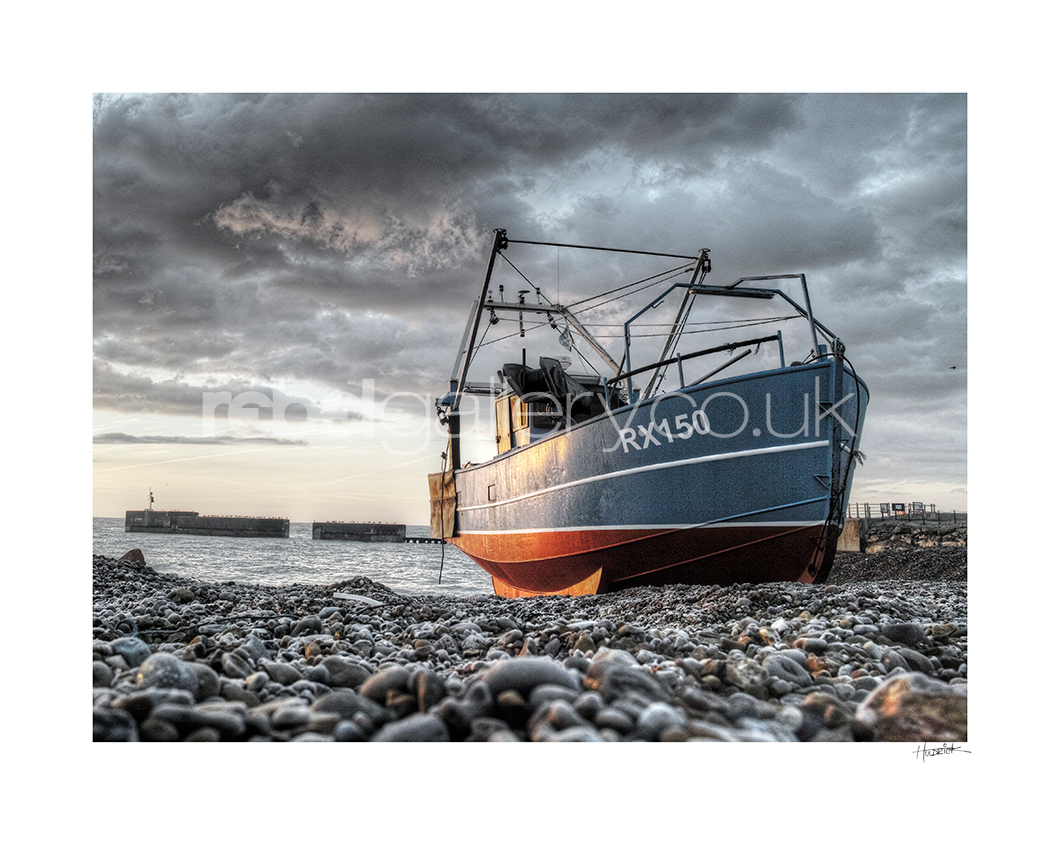 Photo of Hastings Trawler RX150 Roy's Boys at Sunrise on Hastings Stade by Hastings Photographer Jon Wilhelm
