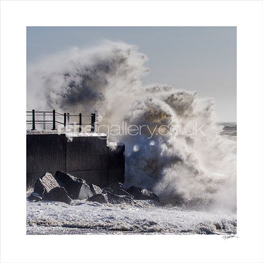 Photo of Storm Doris at Hastings Harbour Arm February 2017 by Jon Wilhelm.